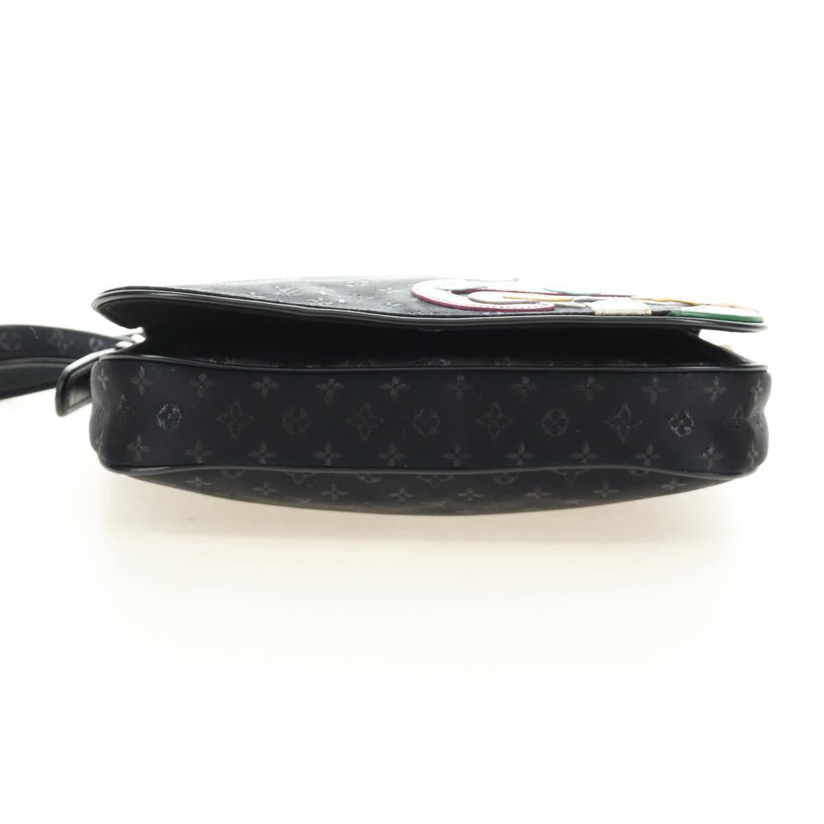 LOUIS VUITTON Monogram Satin Musette Comte de Fe Bag Black M92273 LV Auth 179540SAV