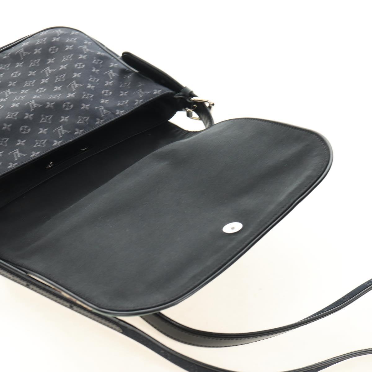 LOUIS VUITTON Monogram Satin Musette Comte de Fe Bag Black M92273 LV Auth 179540SAV