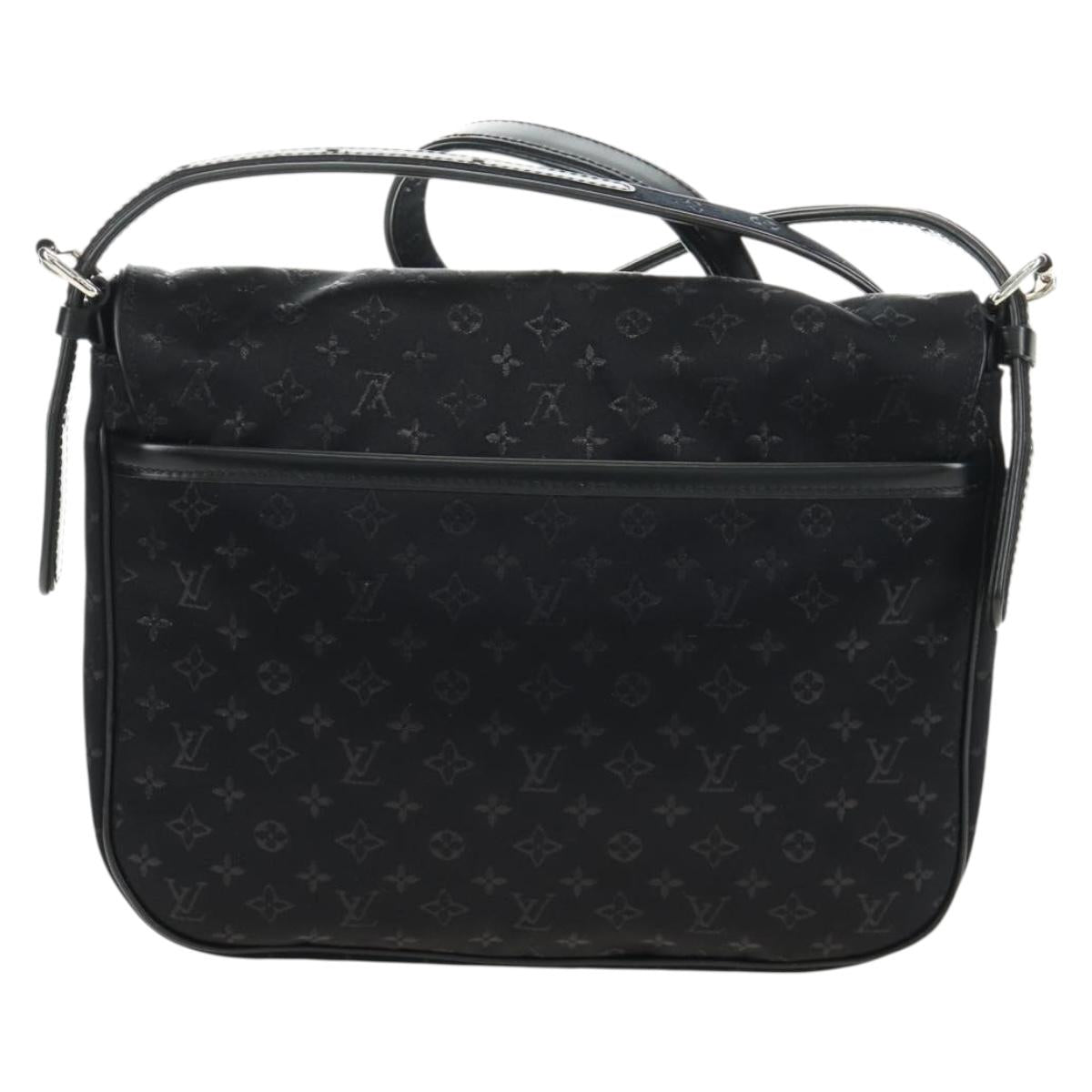 LOUIS VUITTON Monogram Satin Musette Comte de Fe Bag Black M92273 LV Auth 179540SAV