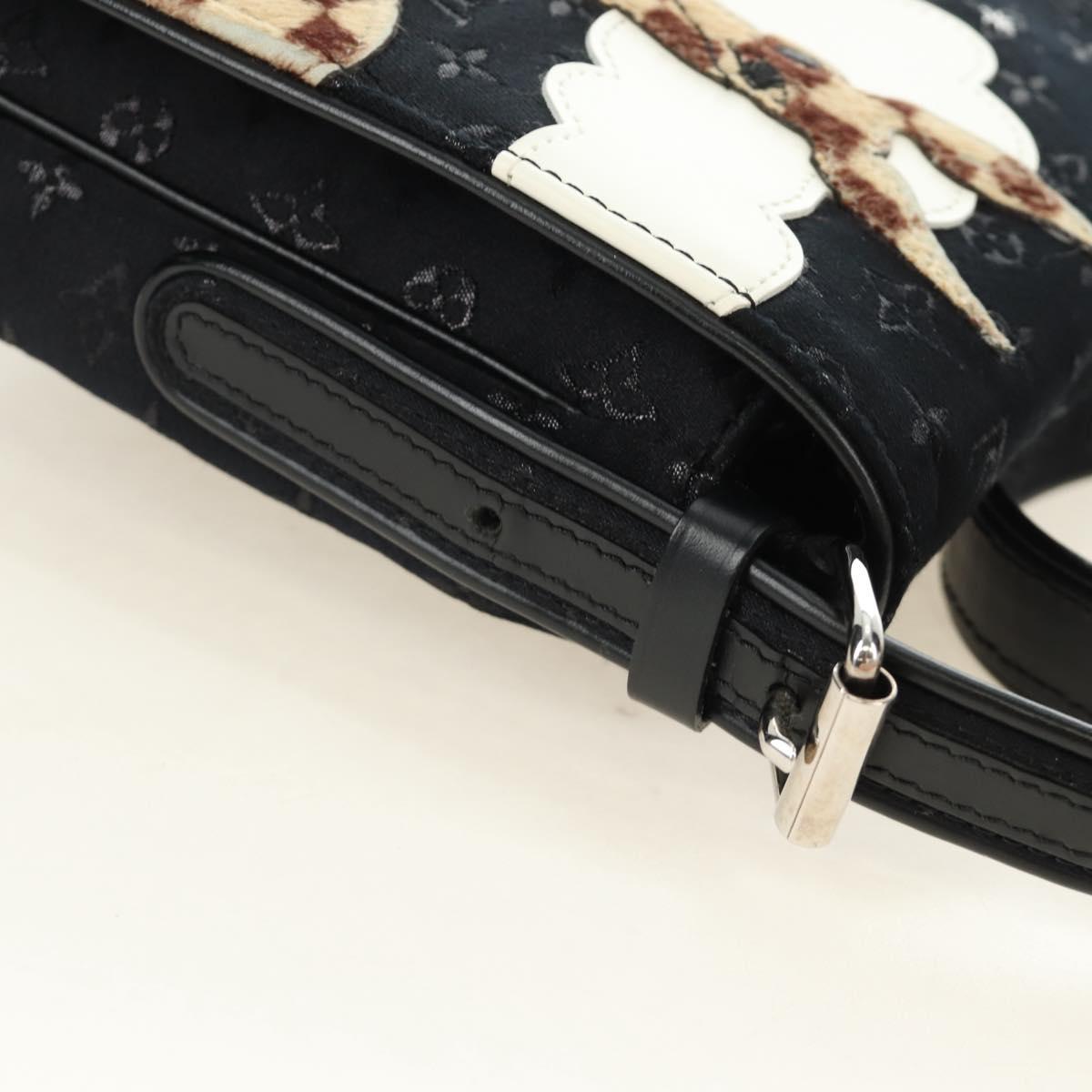 LOUIS VUITTON Monogram Satin Musette Comte de Fe Bag Black M92273 LV Auth 179540SAV