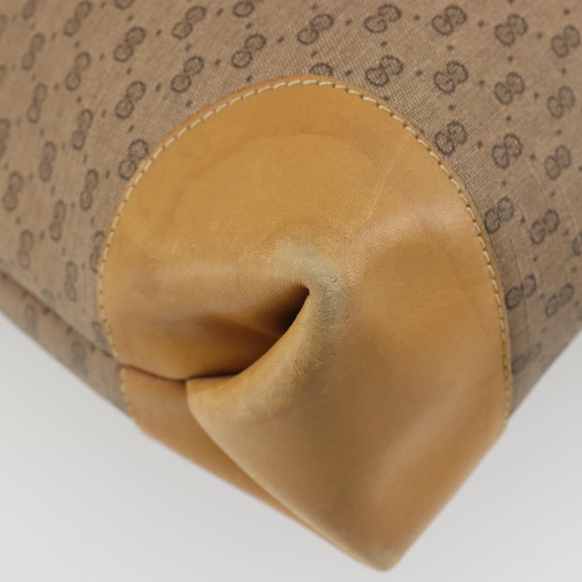 GUCCI Micro GG Supreme Web Sherry Line Bag PVC Beige 002 904 0131 Auth 179549