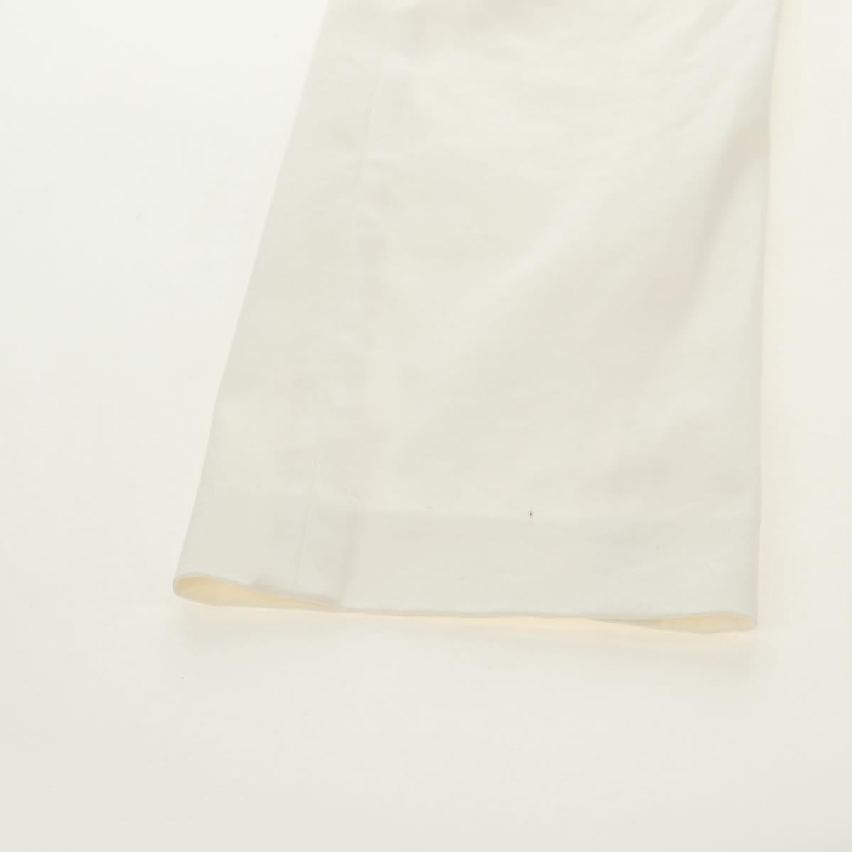 LOUIS VUITTON Pants Cotton White LV Auth 179552M