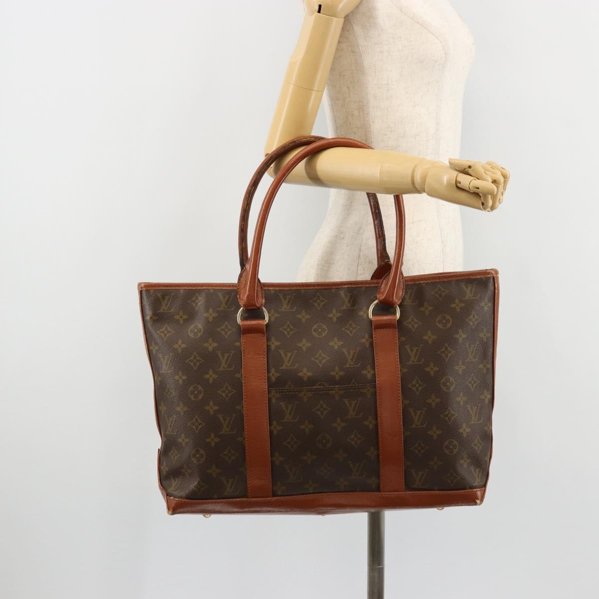 LOUIS VUITTON Monogram Sac Weekend PM Hand Bag M42425 LV Auth 179562
