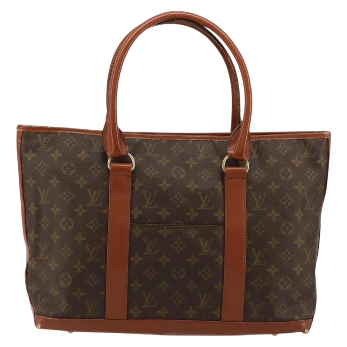 LOUIS VUITTON Monogram Sac Weekend PM Hand Bag M42425 LV Auth 179562