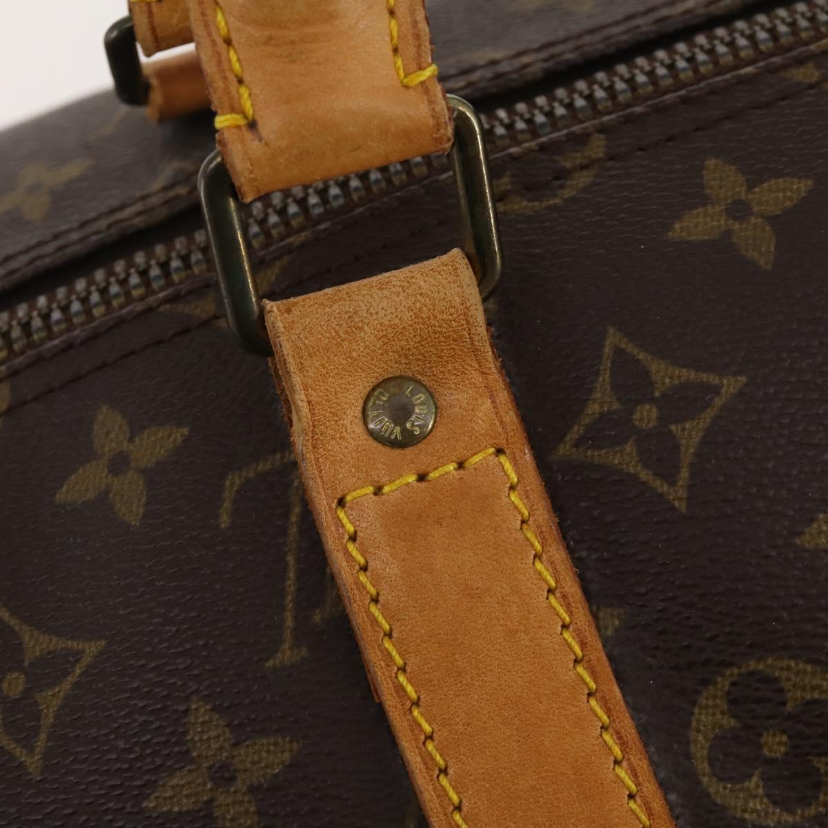 LOUIS VUITTON Monogram Keepall 55 Boston Bag M41424 LV Auth 179565