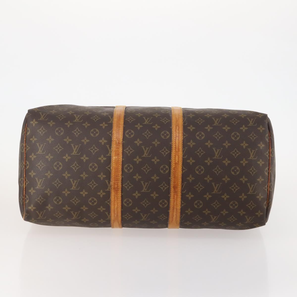 LOUIS VUITTON Monogram Keepall 55 Boston Bag M41424 LV Auth 179565