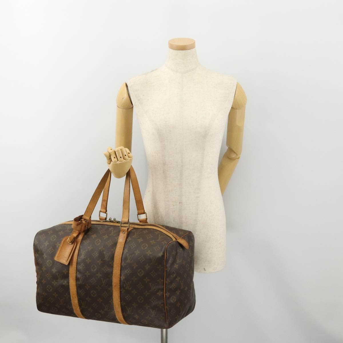 LOUIS VUITTON Monogram Sac Souple 45 Boston Bag M41624 LV Auth 179566