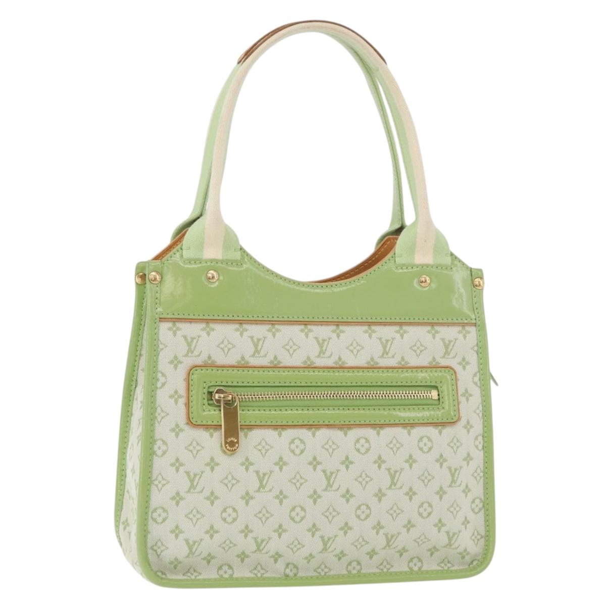 LOUIS VUITTON Monogram Mini Sac Catline Bag Almond Green M92931 LV Auth 179578V