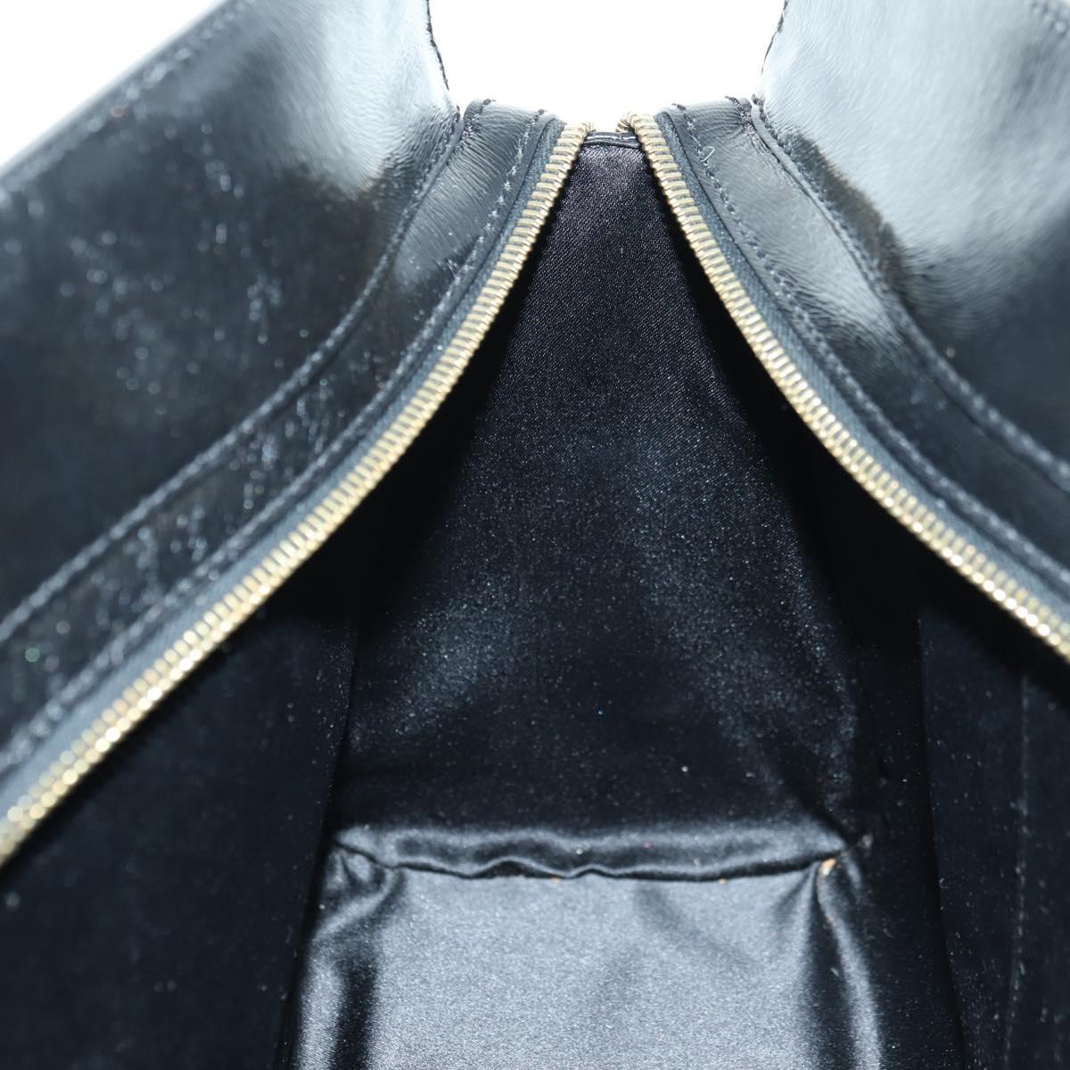 FENDI Zucca Canvas Hand Bag Black Gold Auth 179584V