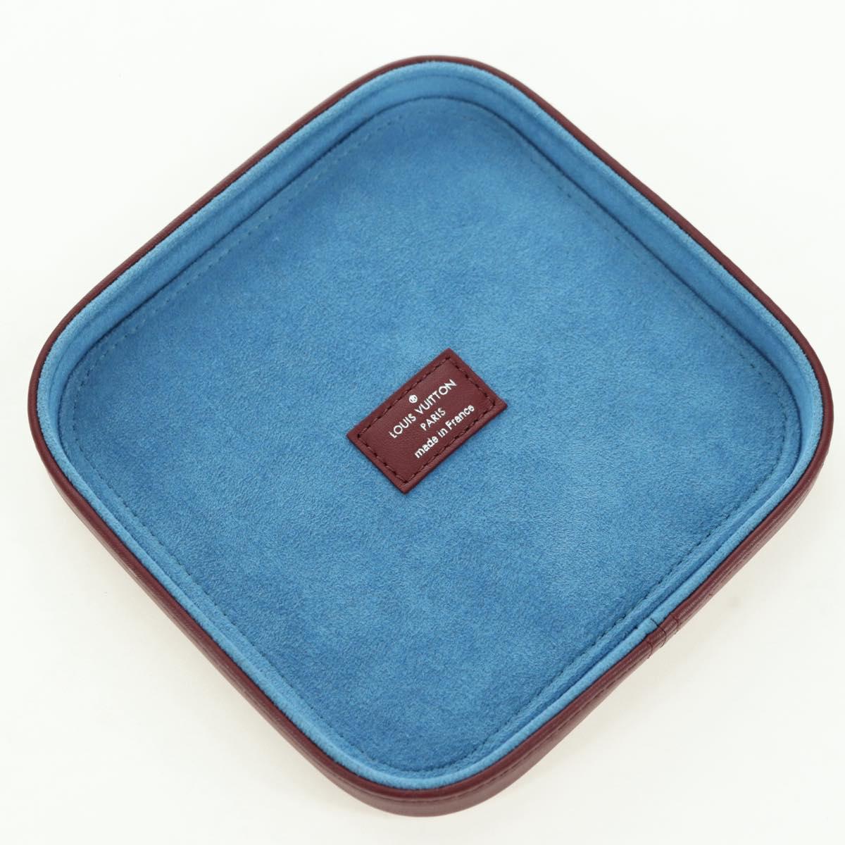 LOUIS VUITTON Monogram Boite Camille MM Jewelry Box Bordeaux GI0019 Auth 179587V