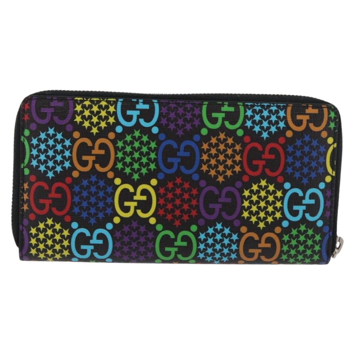 GUCCI GG Psychedelic Long Wallet Multicolor 601079 Auth 179591V