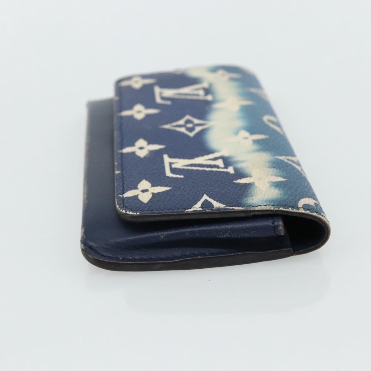 LOUIS VUITTON Monogram Escal Etui Lunette Woody Case Blue GI0474 Auth 179593
