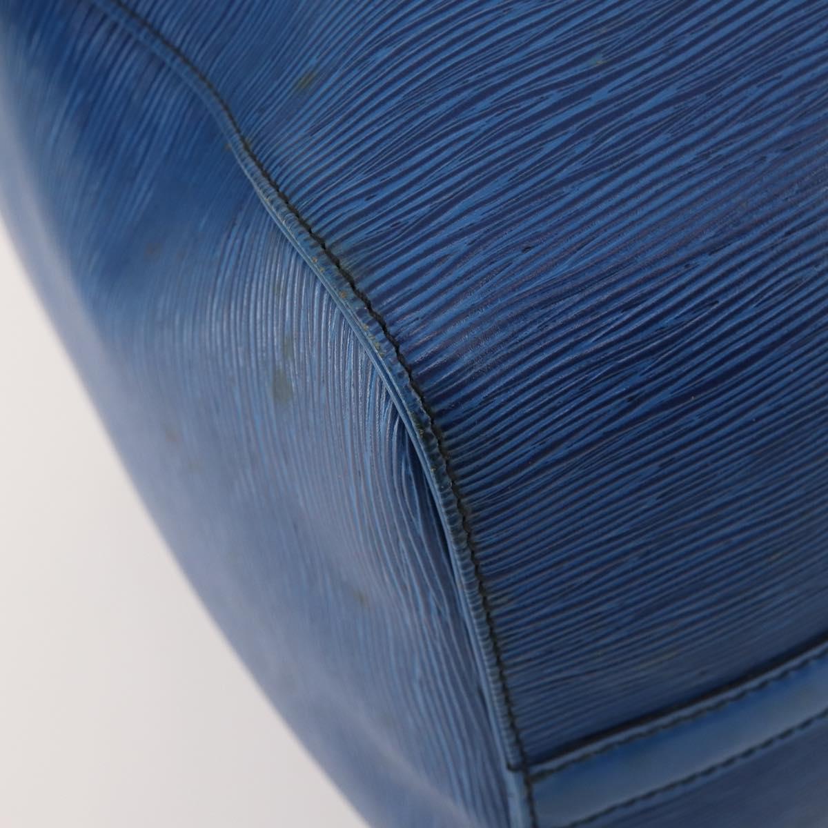 LOUIS VUITTON Epi Keepall 50 Boston Bag Blue M42965 LV Auth 179600