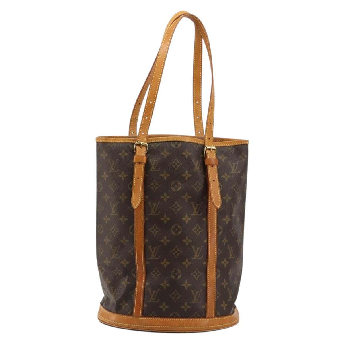 LOUIS VUITTON Monogram Bucket GM Shoulder Bag M42236 LV Auth 179601