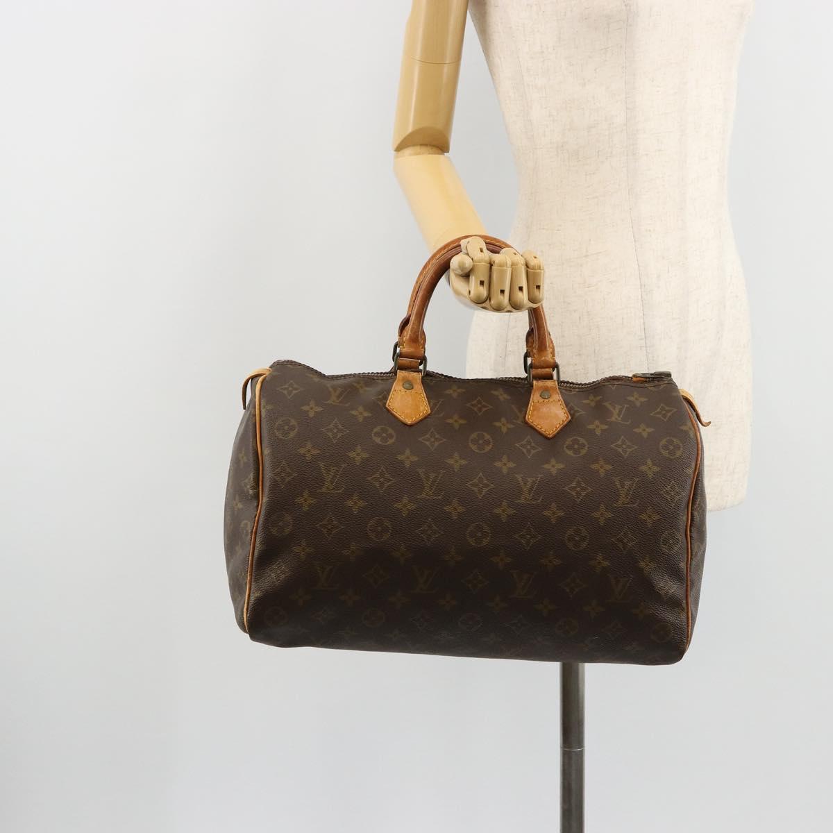 LOUIS VUITTON Monogram Speedy 30 Hand Bag M41526 LV Auth 179631