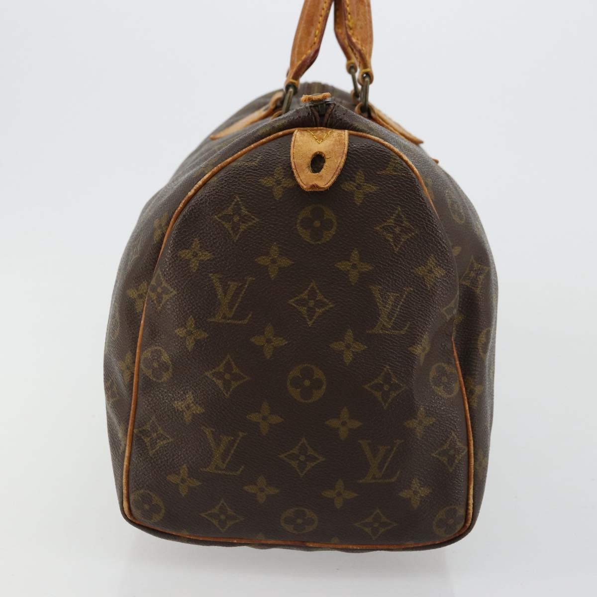 LOUIS VUITTON Monogram Speedy 30 Hand Bag M41526 LV Auth 179631