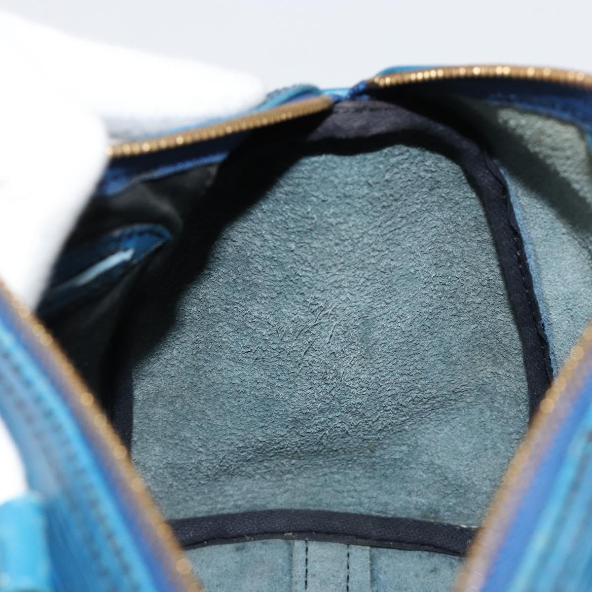 LOUIS VUITTON Epi Speedy 25 Hand Bag Toledo Blue M43015 LV Auth 179635