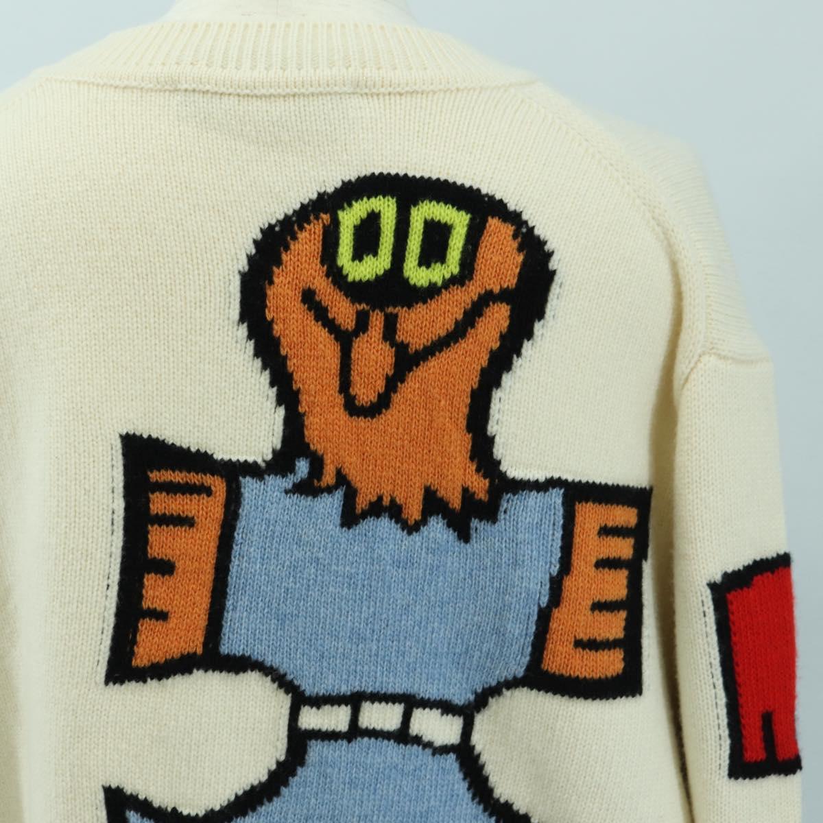 LOUIS VUITTON Knit Sweater Wool Multicolor LV Auth 179650M