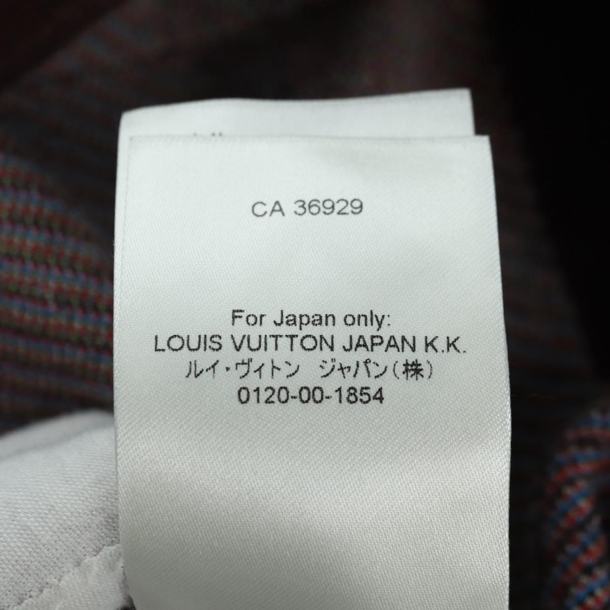 LOUIS VUITTON Knitted Hoodie Cotton Blue LV Auth 179652M