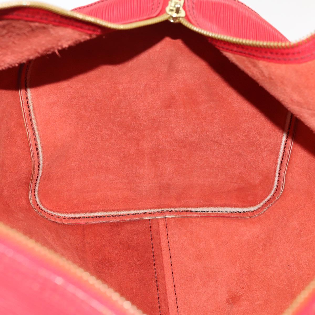 LOUIS VUITTON Epi Keepall 55 Boston Bag Red M42957 LV Auth 179665A