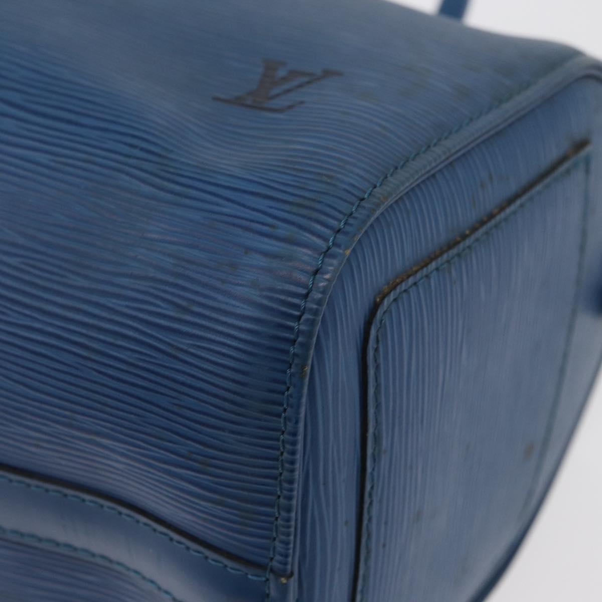 LOUIS VUITTON Epi Speedy 25 Hand Bag Toledo Blue M43015 LV Auth 179667A