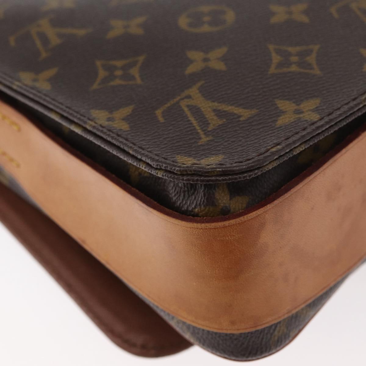 LOUIS VUITTON Monogram Cartouchiere MM Shoulder Bag M51253 LV Auth 179669