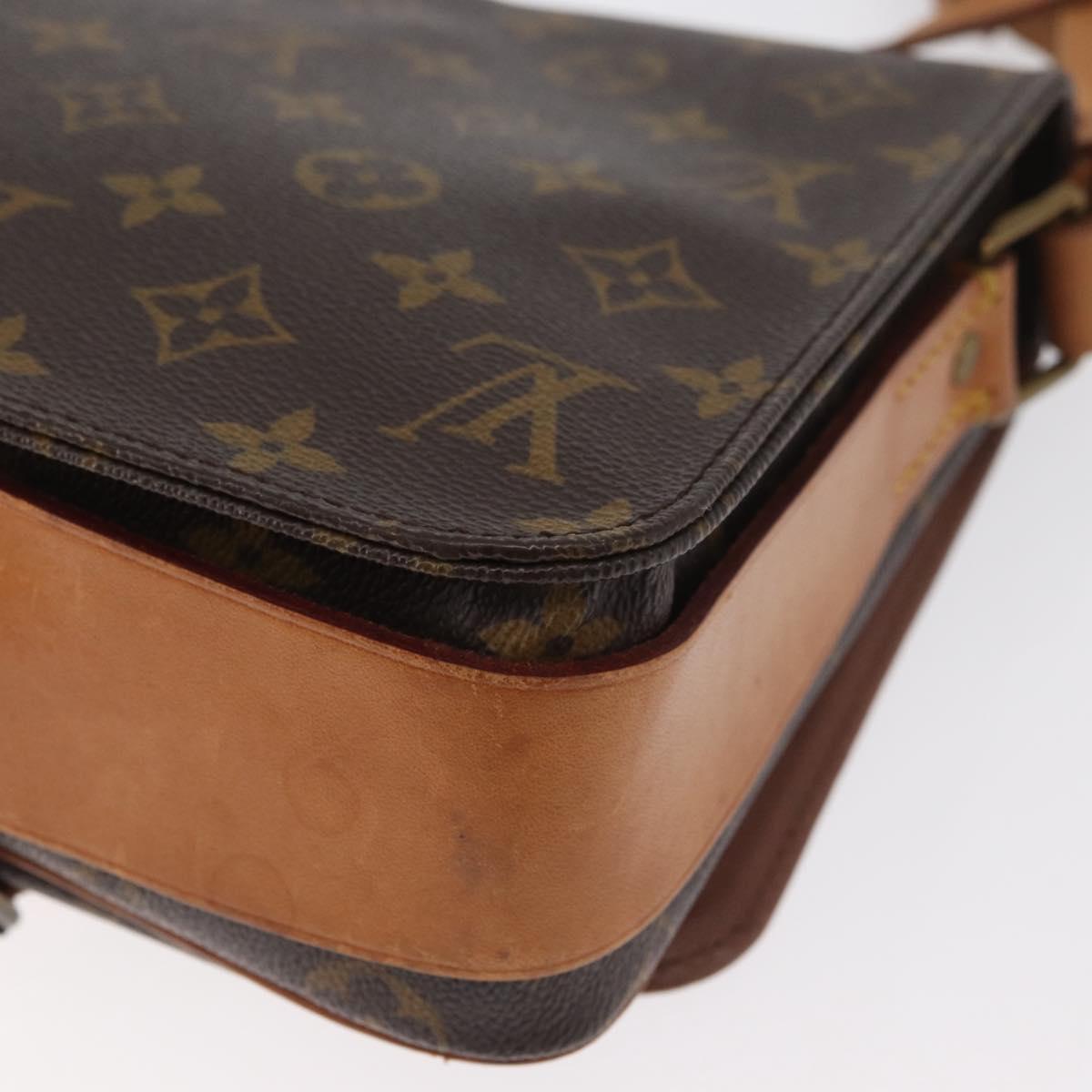 LOUIS VUITTON Monogram Cartouchiere MM Shoulder Bag M51253 LV Auth 179669
