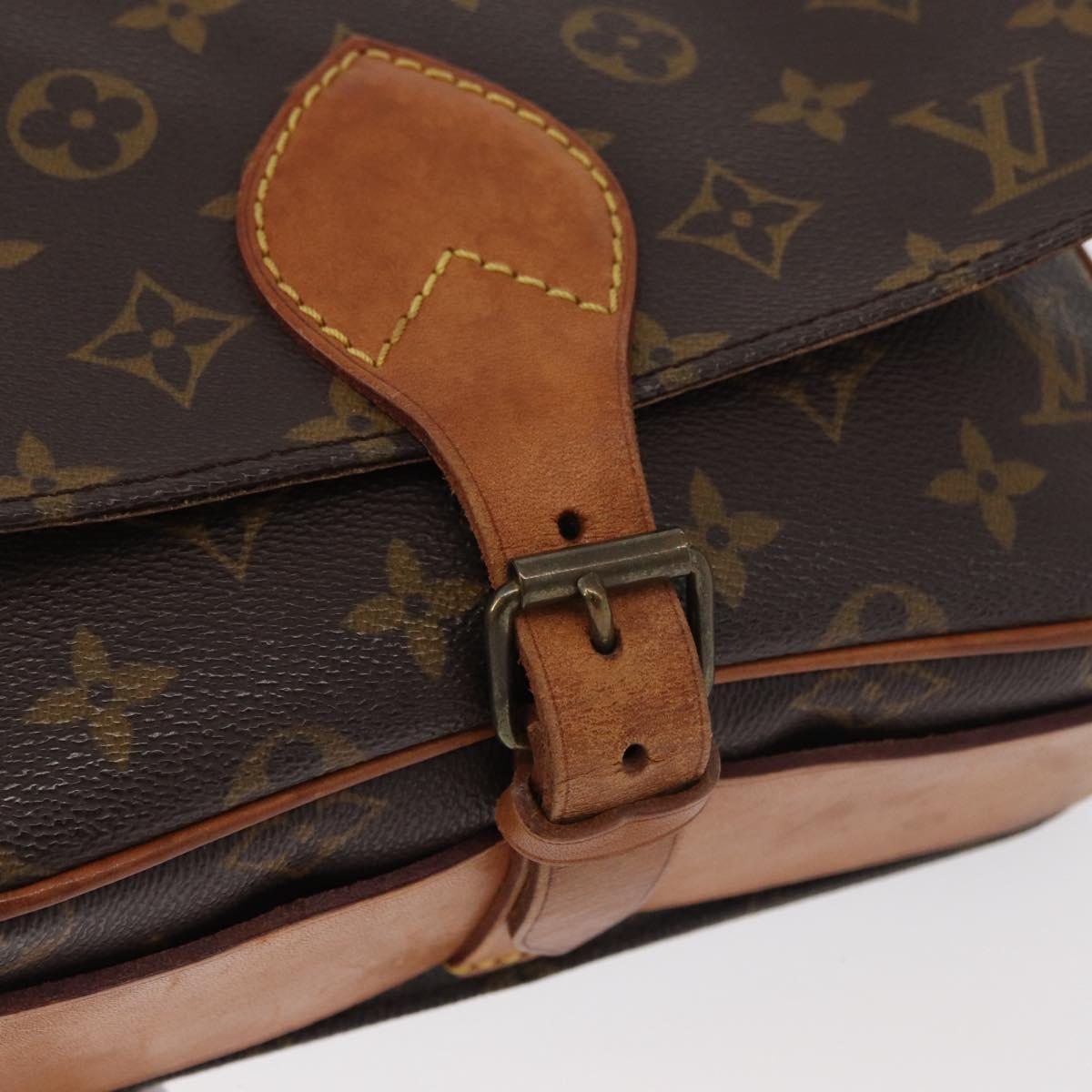 LOUIS VUITTON Monogram Cartouchiere MM Shoulder Bag M51253 LV Auth 179669