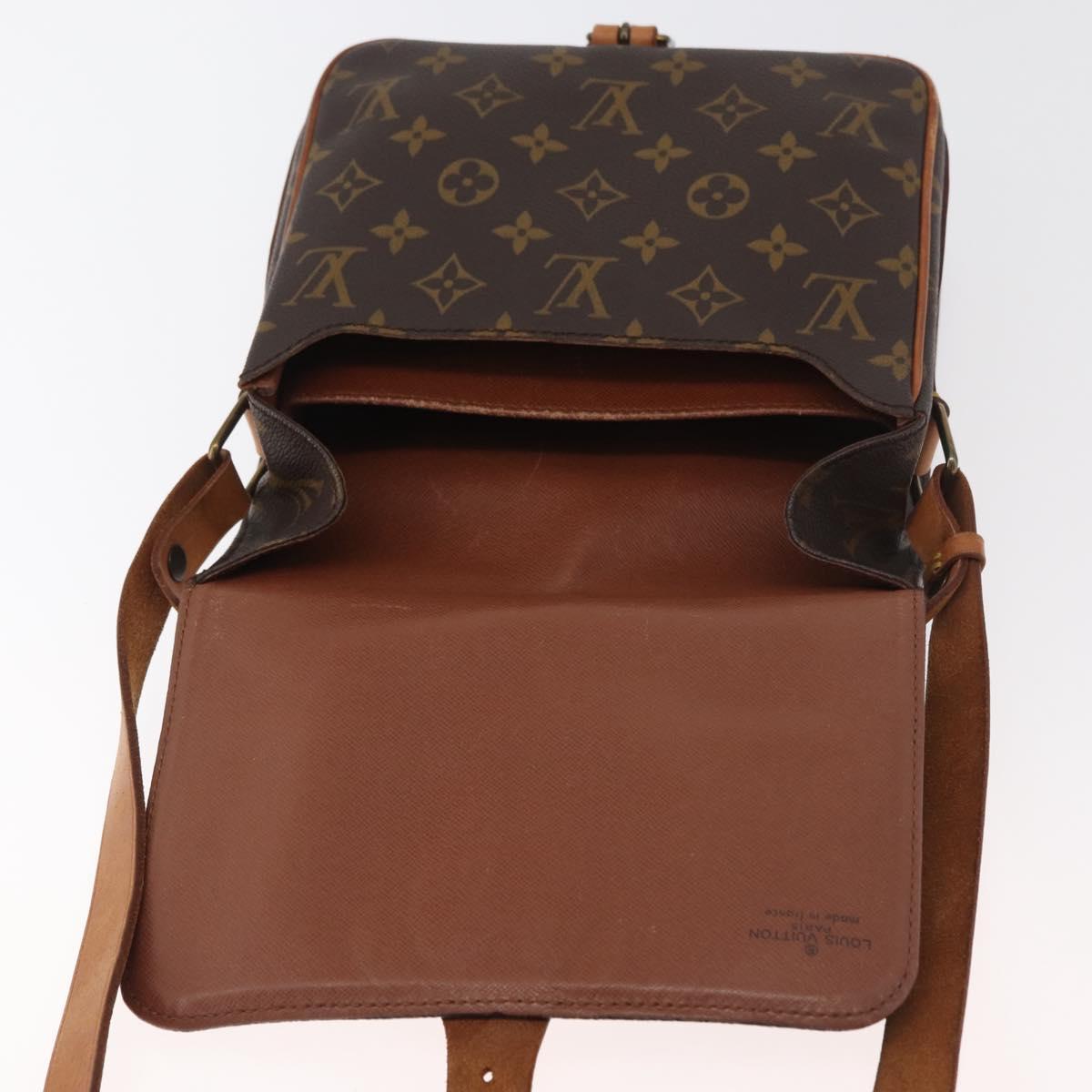LOUIS VUITTON Monogram Cartouchiere MM Shoulder Bag M51253 LV Auth 179669