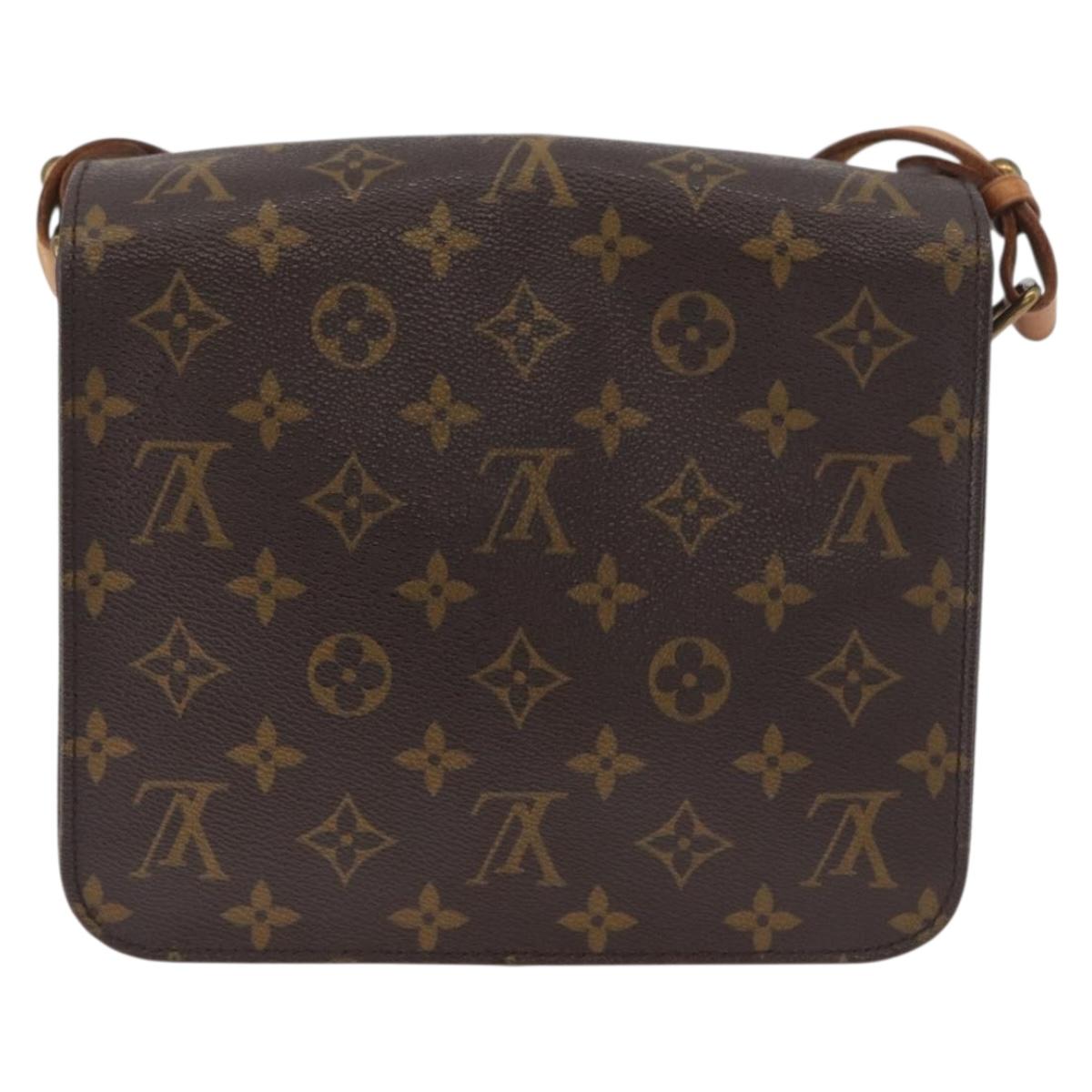 LOUIS VUITTON Monogram Cartouchiere MM Shoulder Bag M51253 LV Auth 179669