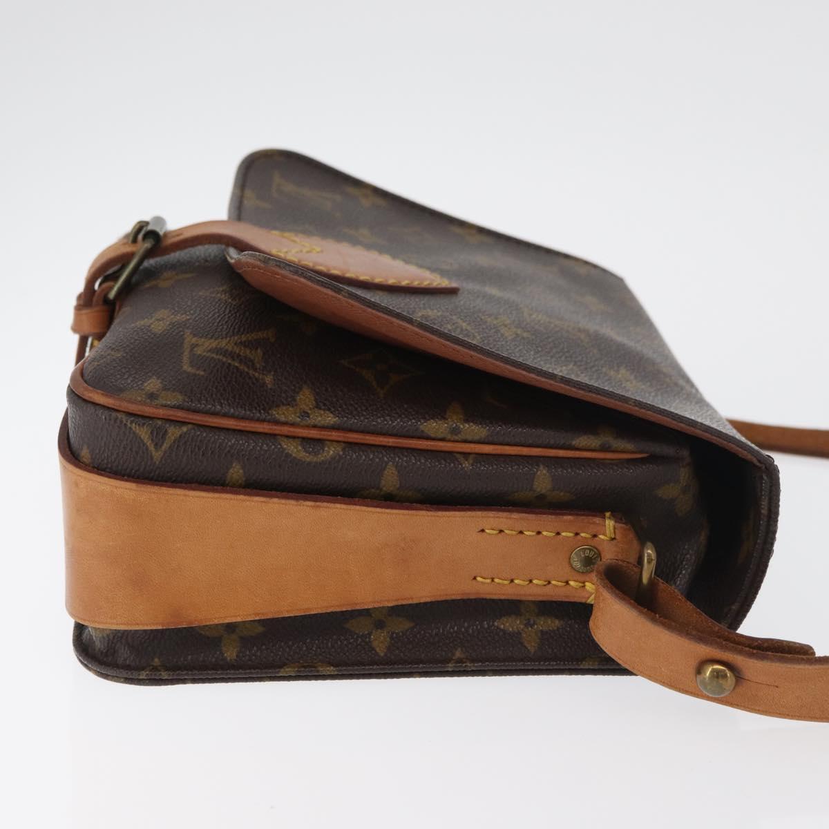 LOUIS VUITTON Monogram Cartouchiere MM Shoulder Bag M51253 LV Auth 179669