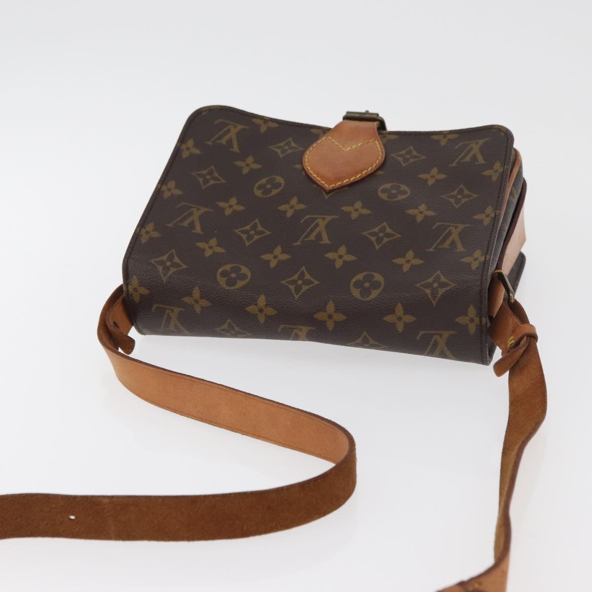 LOUIS VUITTON Monogram Cartouchiere MM Shoulder Bag M51253 LV Auth 179669