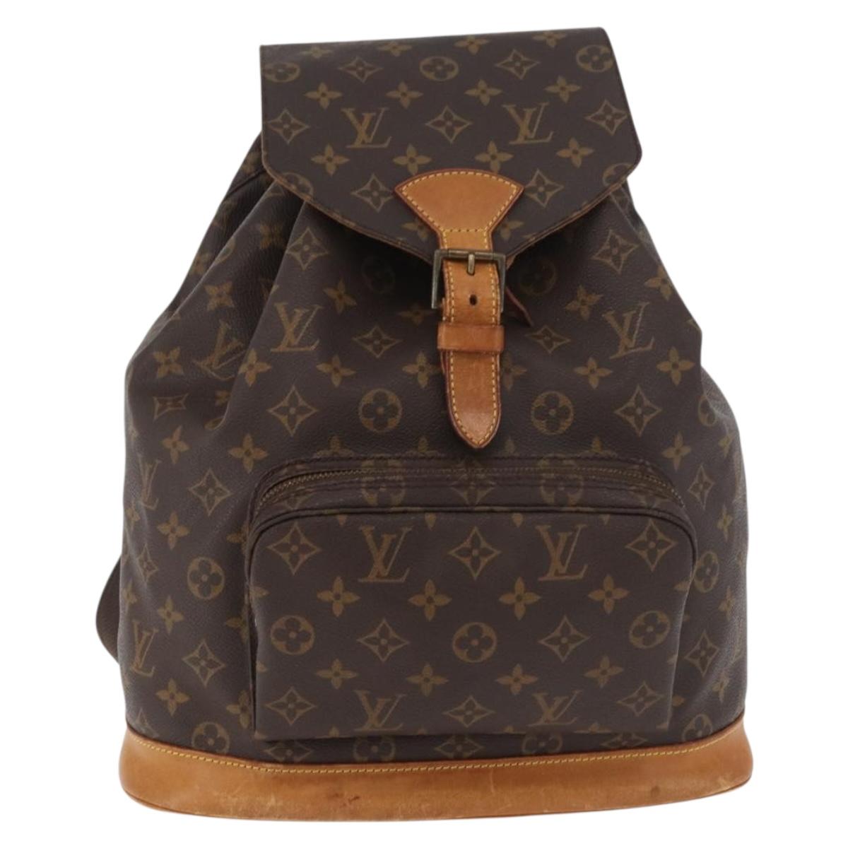 LOUIS VUITTON Monogram Montsouris GM Backpack M51135 LV Auth 179670