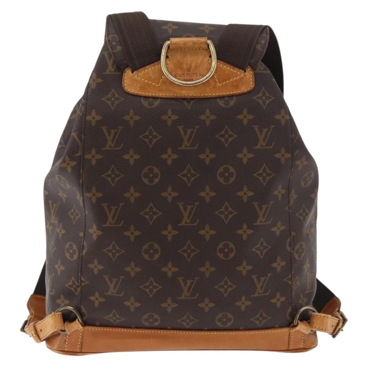 LOUIS VUITTON Monogram Montsouris GM Backpack M51135 LV Auth 179670