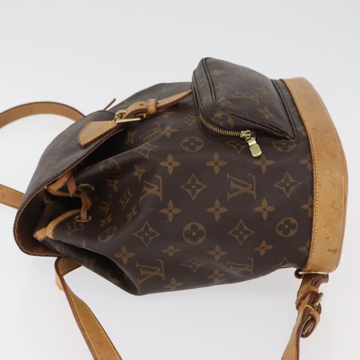 LOUIS VUITTON Monogram Montsouris MM Backpack M51136 LV Auth 179675A