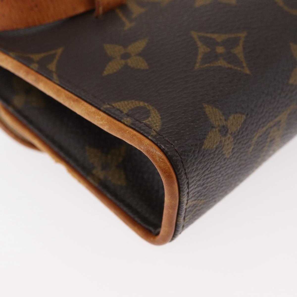 LOUIS VUITTON Monogram Pochette Florentine Waist bag M51855 LV Auth 179682
