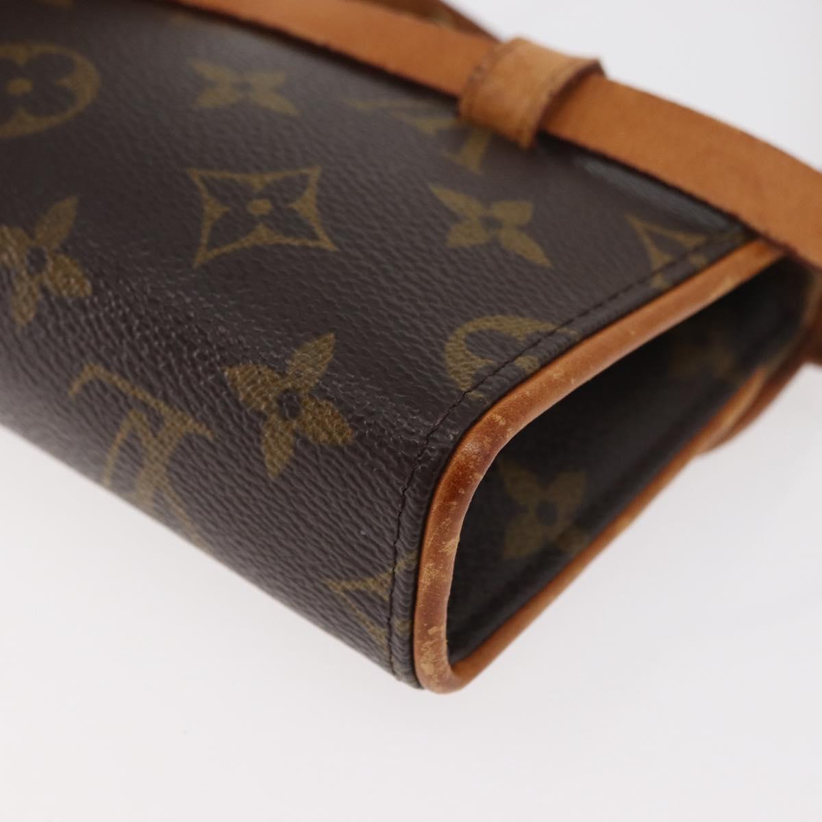 LOUIS VUITTON Monogram Pochette Florentine Waist bag M51855 LV Auth 179682