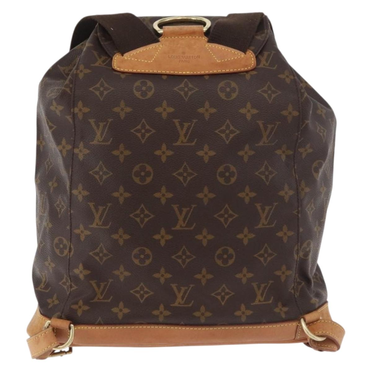 LOUIS VUITTON Monogram Montsouris GM Backpack M51135 LV Auth 179685A