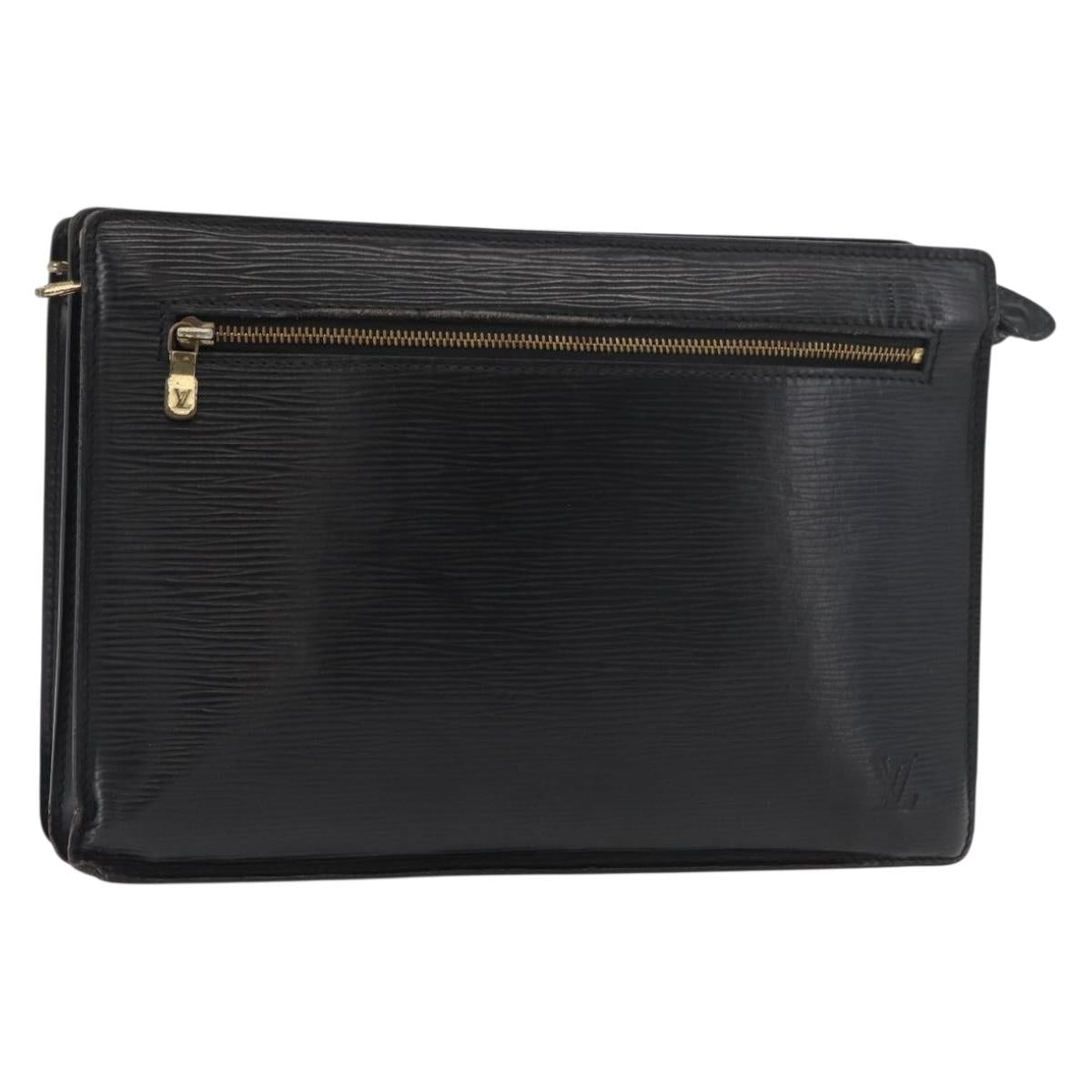LOUIS VUITTON Epi Angian Shoulder Bag 2way Black M52112 LV Auth 179695