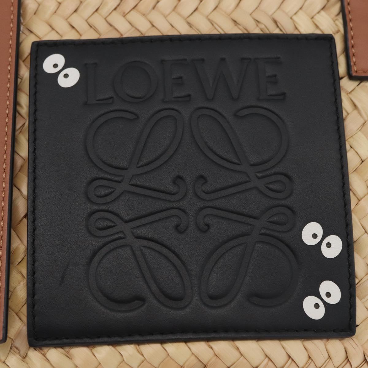 LOEWE Small Basket My Neighbor Totoro Makkuro Kurosuke Raffia Auth 179718SM