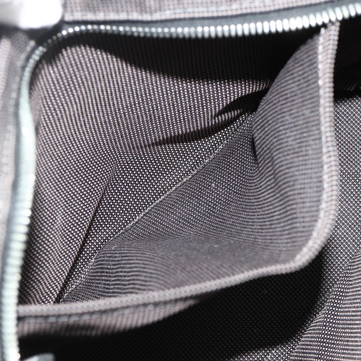 HERMES Her Line Tote PM Tote Bag Canvas Gray Silver Auth 179727A