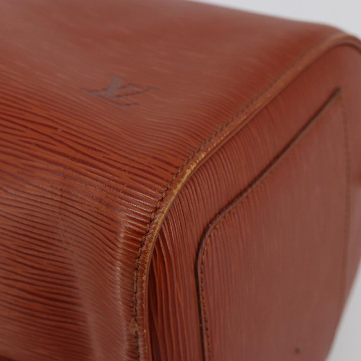 LOUIS VUITTON Epi Speedy 35 Hand Bag Brown Kenya M42993 LV Auth 179737A