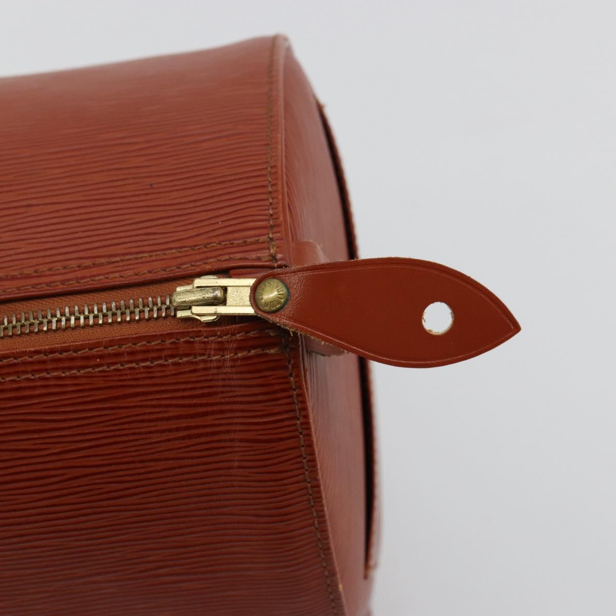 LOUIS VUITTON Epi Speedy 35 Hand Bag Brown Kenya M42993 LV Auth 179737A