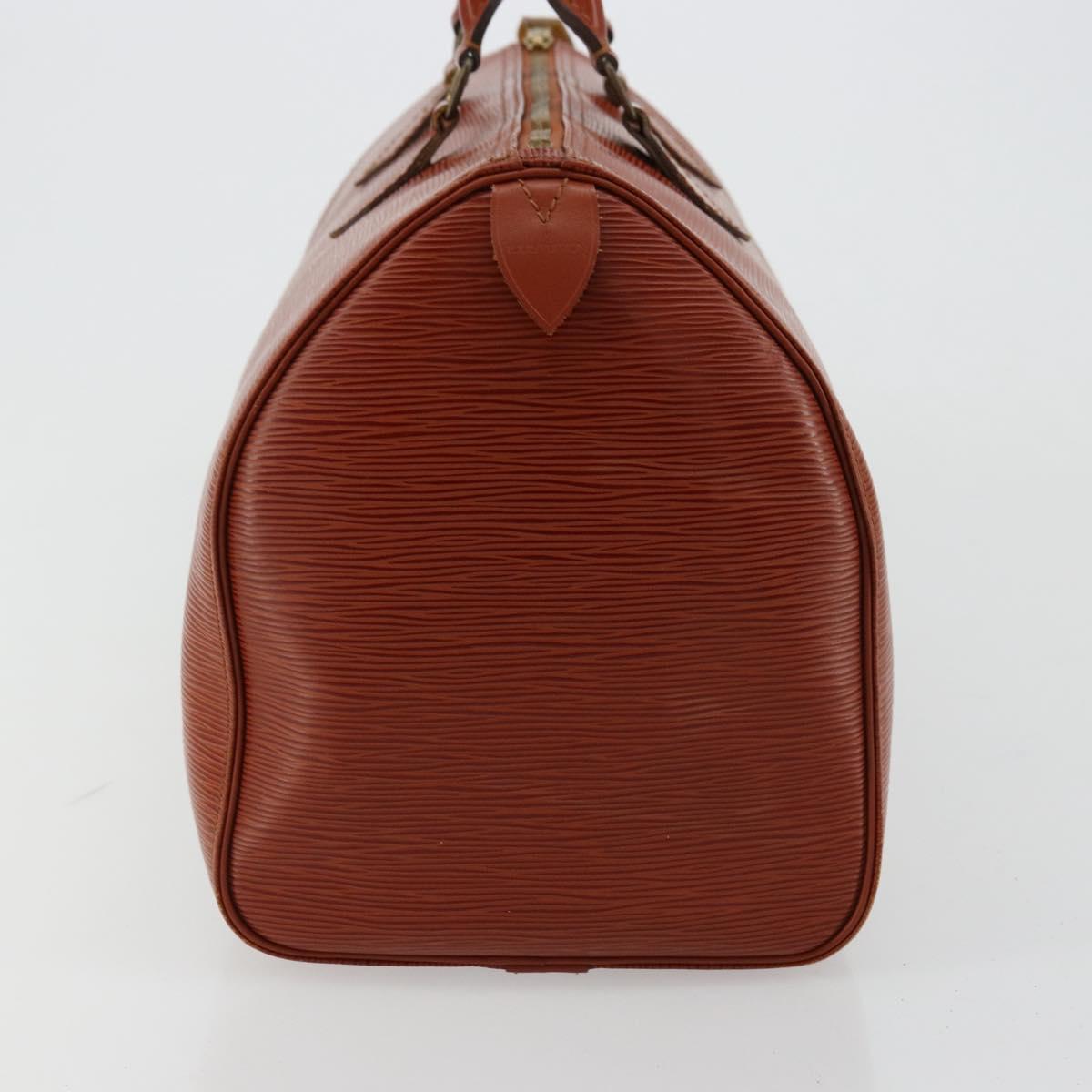 LOUIS VUITTON Epi Speedy 35 Hand Bag Brown Kenya M42993 LV Auth 179737A
