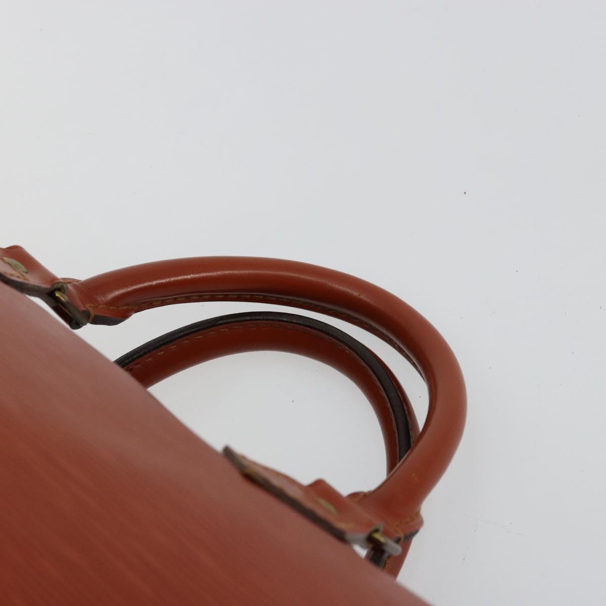 LOUIS VUITTON Epi Speedy 35 Hand Bag Brown Kenya M42993 LV Auth 179737A