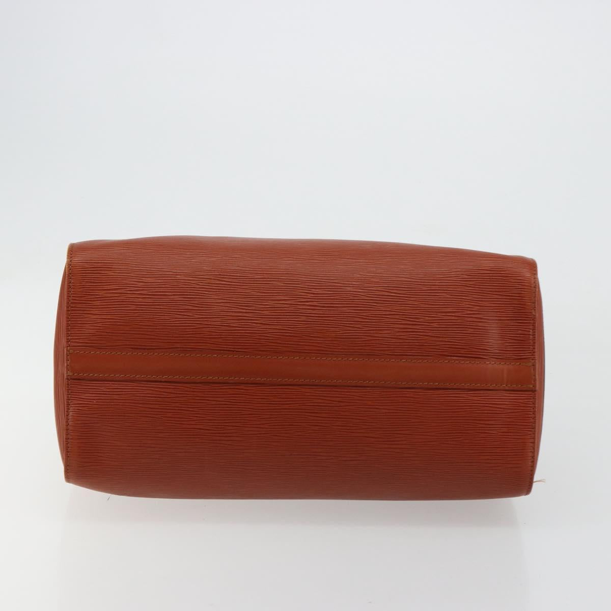 LOUIS VUITTON Epi Speedy 35 Hand Bag Brown Kenya M42993 LV Auth 179737A