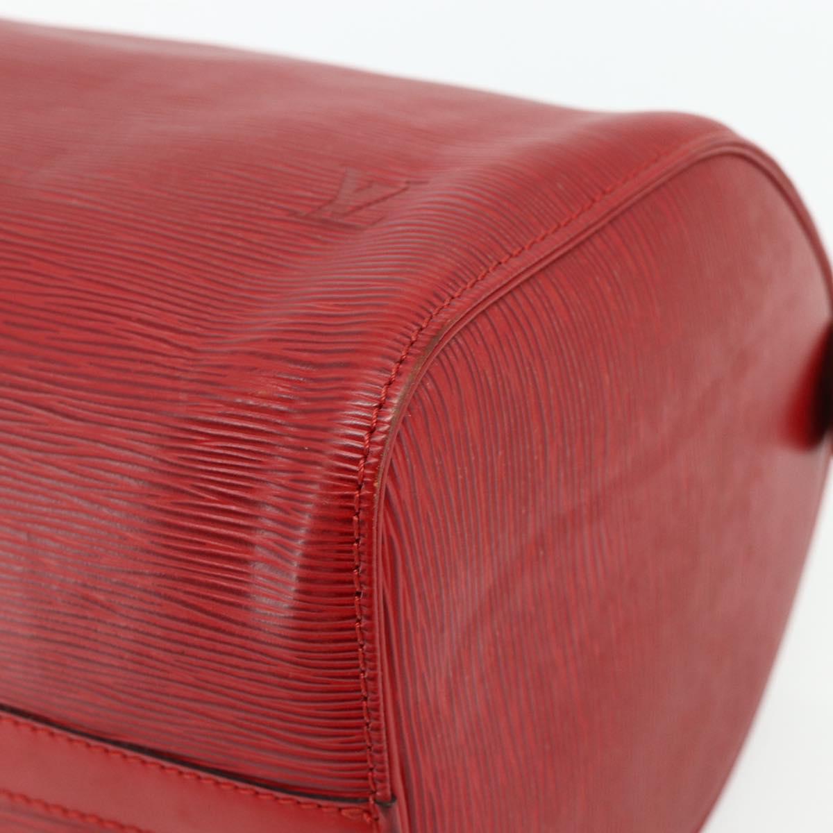 LOUIS VUITTON Epi Speedy 30 Hand Bag Castilian Red M43007 LV Auth 179738A
