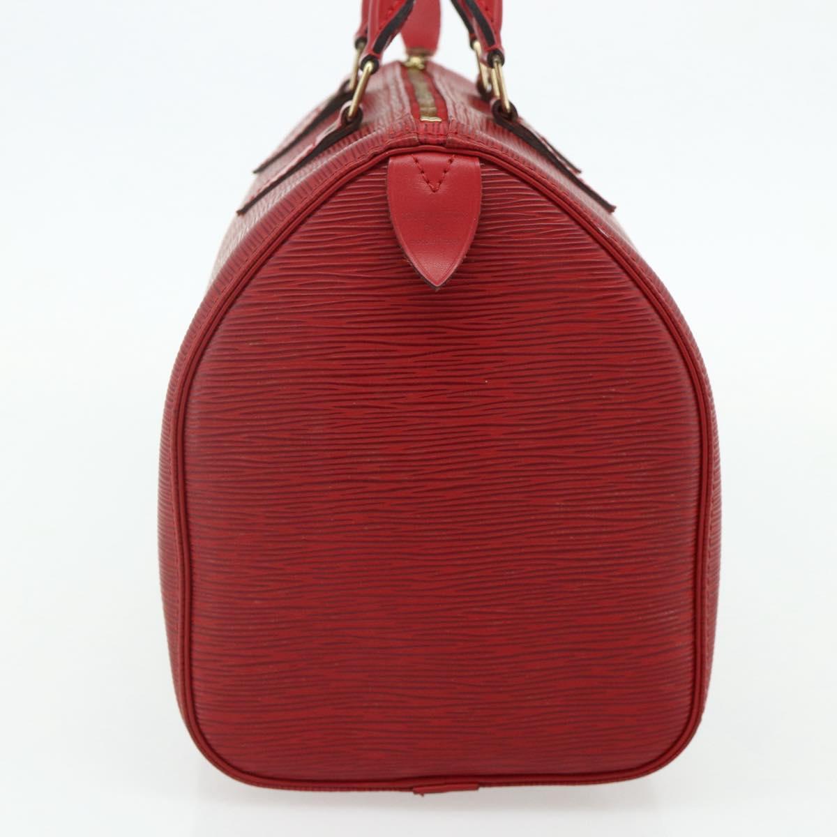 LOUIS VUITTON Epi Speedy 30 Hand Bag Castilian Red M43007 LV Auth 179738A