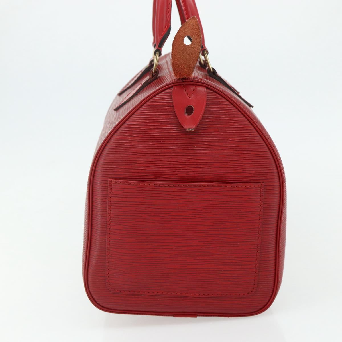 LOUIS VUITTON Epi Speedy 30 Hand Bag Castilian Red M43007 LV Auth 179738A
