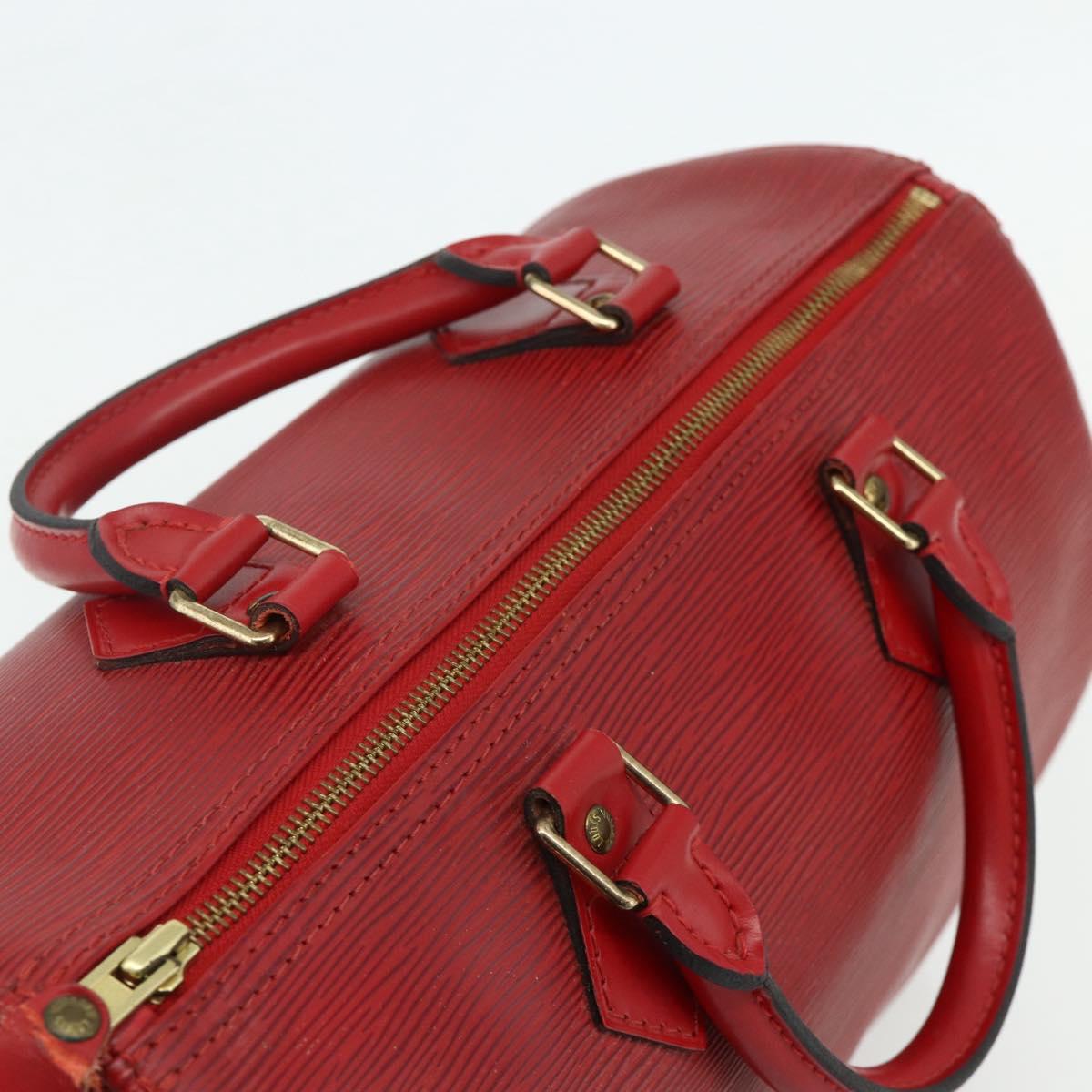 LOUIS VUITTON Epi Speedy 30 Hand Bag Castilian Red M43007 LV Auth 179738A